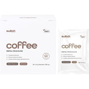 Switch Nutrition Coffee Mental Focus Elixir Naked Espresso Sachets 6g X 25 Aged Smart