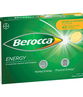 Berocca Energy with 12 Essential Vitamins & Minerals Effervescent Tab (Mango & Orange) X 45