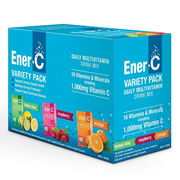 Ener-C Effervescent Daily Multivitamin Drink Mix (Variety Pack) Sachets X 30 Aged Smart
