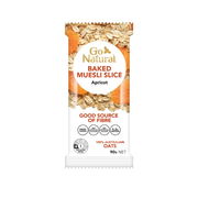 Go Natural Baked Muesli Slice Apricot 90g X 12