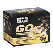 The Man Shake GO! Vanilla Latte - Sachets 56g X 10 Aged Smart