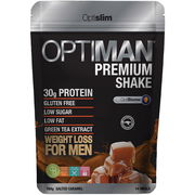Optislim Optiman Premium Shake Salted Caramel 784g (14 Meals) Aged Smart