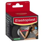 Elastoplast Sport Kinesiology Tape Black 50mm x 5m