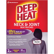 Deep Heat Neck & Joint Heat Patches X 2
