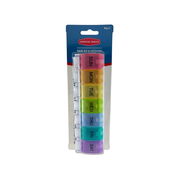 Surgical Basics Weekly Tablet & Vitamin Planner - Push Button (17 x 5 x 3.2cm)
