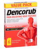 Dencorub Heat Patch (8cm X 13cm) X 6
