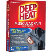 Deep Heat Muscular Pain Heat Patches 9.5cm x 13cm X 2