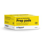 Reynard Alcohol & Chlorhexidine Prep Pads (6cm X 6cm) X 200
