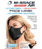 M-Brace Maximum Air Anti-Bacterial 3 Layer Face Mask Black - Extra Large