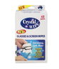 Crystal Wipe 2 in 1 Glasses & Screen Wipes X 40
