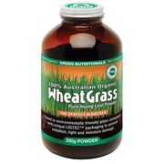 Green Nutritionals Australian 100% Organic WheatGrass Powder 200g Aged Smart