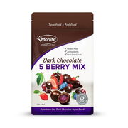 Morlife Dark Chocolate Coated Five Berry Mix 125g