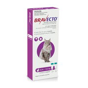 Bravecto 3 Month Protection Spot On for Large Cats (6.25 - 12.5kg) Pipette X 2 - Purple