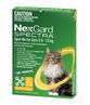 NexGard Spectra Spot On for Large Cats (2.5 - 7.5kg) 0.9ml X 3 - Yellow