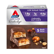Atkins Endulge Caramel Nut Chew Bars 34g X 5