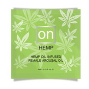 Sensuva On Hemp Oil Infused Female Arousal Oil Single Use Sachet 0.5ml Aged Smart