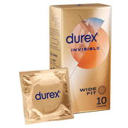 Durex Condoms Invisible Wide Fit X 10 Aged Smart