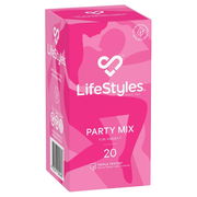 Lifestyles Condoms Party Mix X 20 Aged Smart
