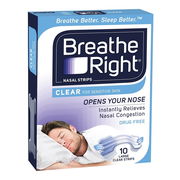 Breathe Right Nasal Strips Clear Large X 10