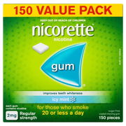 Nicorette Chewing Gum 2mg Icy Mint X 150
