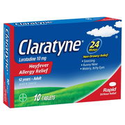 Claratyne Hayfever Allergy Relief Antihistamine Tab X 10