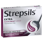 Strepsils Lozenges Blackcurrant Extra X 16