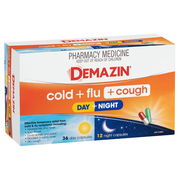 Demazin Cold + Flu + Cough Day + Night Cap X 48 Aged Smart