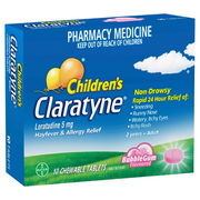 Claratyne Children's Allergy & Hayfever Relief Antihistamine Chewable Tab (BubbleGum Flavour)  X 10