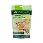 Australian By Nature Manuka Honey Candy 12+ (MGO 400) with Lemon & Ginger X 30 Aged Smart