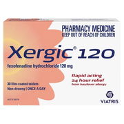 Xergic 120 Tab X 30 (Generic For TELFAST) Aged Smart