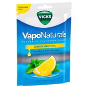 Vicks VapoNaturals Lemon Menthol Lozenges X 19
