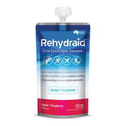Rehydraid Oral Electrolyte Solution Ready To Drink Apple + Raspberry 250ml Aged Smart