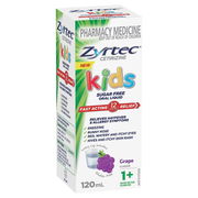 Zyrtec Kids Fast Acting Hayfever & Allergy Relief Liquid - Grape 120ml