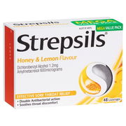 Strepsils Lozenges Soothing Honey & Lemon X 48