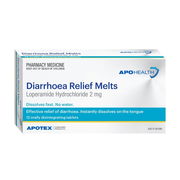 ApoHealth Diarrhoea Relief Melts X 12 (Generic for Imodium Zapid)