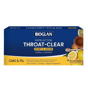 Bioglan Lozenges Rapid Action Throat-Clear Honey & Lemon X 20
