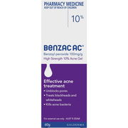 Benzac AC High Strength Gel 10% 60g