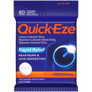 Quick-Eze Rapid Relief Original Antacid Tab Multi Pack 5 X12