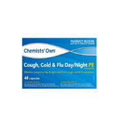 Chemists' Own Cough, Cold & Flu Day/Night PE Cap X 48