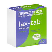 lax-tab 5mg Tab X 200 (Generic for Dulcolax)- LIMIT OF 2 UNITS PER ORDER