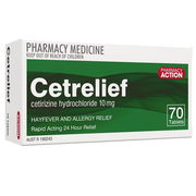 Cetrelief 10mg Tab X 70