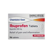 Chemists' Own Ibuprofen 200mg Tab X 96 Aged Smart
