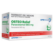 ApoHealth Osteo Relief Paracetamol 665mg Caplets X 96
