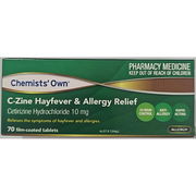Chemists' Own C-Zine 10mg Tab X 70 (Generic for ZYRTEC)
