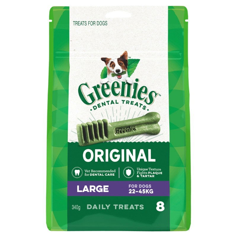 Greenies Dental Treats for Dogs Original - Large (22 - 45kg) 340g