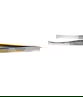 Manicare Tweezers Flat Gold Tip (36400)