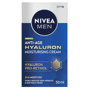 Nivea For Men Anti-Age Hyaluron Face Moisturising Cream SPF15 50ml