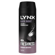 Lynx Deodorant Bodyspray Black Night 165ml