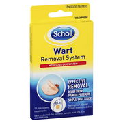 Scholl Wart Removal System Washproof Medicated Treatments X 15 Aged Smart