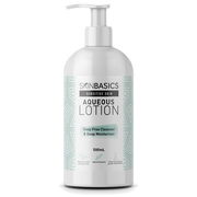 Skin Basics Aqueous Lotion Soap Free Cleanser & Deep Moisturiser 500ml (Pump) Aged Smart